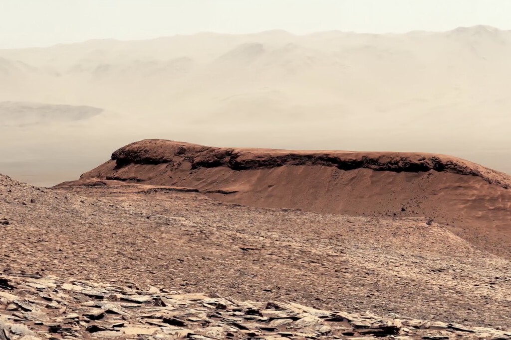 El rover Curiosity lleva 12 años escalando una montaña de Marte. Acaba de mandar un vídeo impresionante desde arriba El rover Curiosity lleva 12 años escalando una montaña de Marte. Acaba de mandar un vídeo impresionante desde arriba