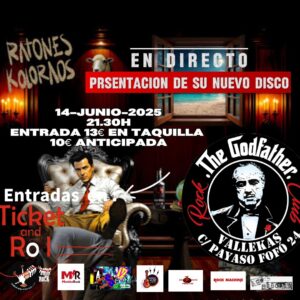🔥 ¡Ratones Koloraos en concierto en Madrid! Presentan INOPIADOS en The Godfather (14 de junio) 🎸