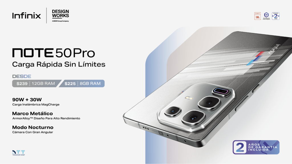 Infinix presenta el nuevo NOTE 50 PRO en colaboración de Design Works by BMW: La nueva era de la carga rápida y la tecnología de vanguardia aterriza en Bolivia.