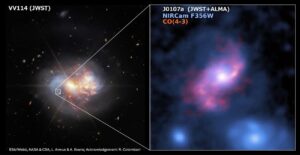 Descubren una barra estelar perfectamente formada en una galaxia primitiva