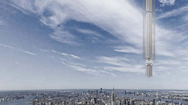 Torre Analemma: la propuesta futurista de colgar un rascacielos desde el espacio