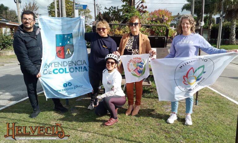 Rodada por el Mayo Amarillo unió Valdense y Nueva Helvecia en una jornada de conciencia vial y participación comunitaria