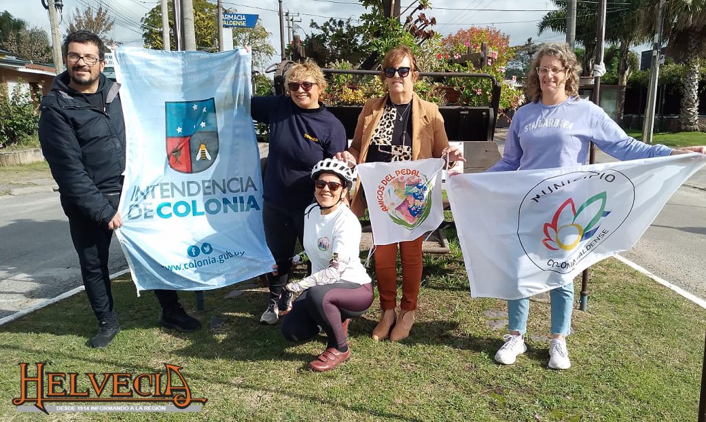 Rodada por el Mayo Amarillo unió Valdense y Nueva Helvecia en una jornada de conciencia vial y participación comunitaria