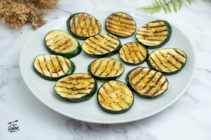 Calabacín a la plancha. Guarnición sana y perfecta