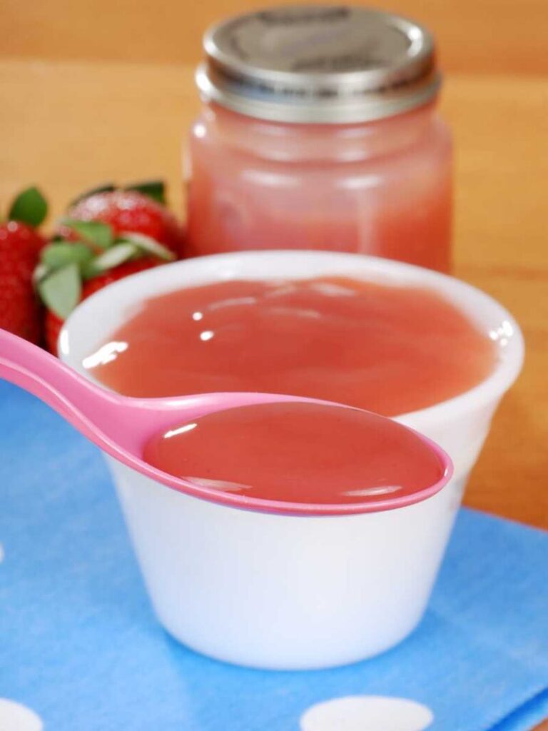 Papilla de fresas para bebés a partir de 6 meses
