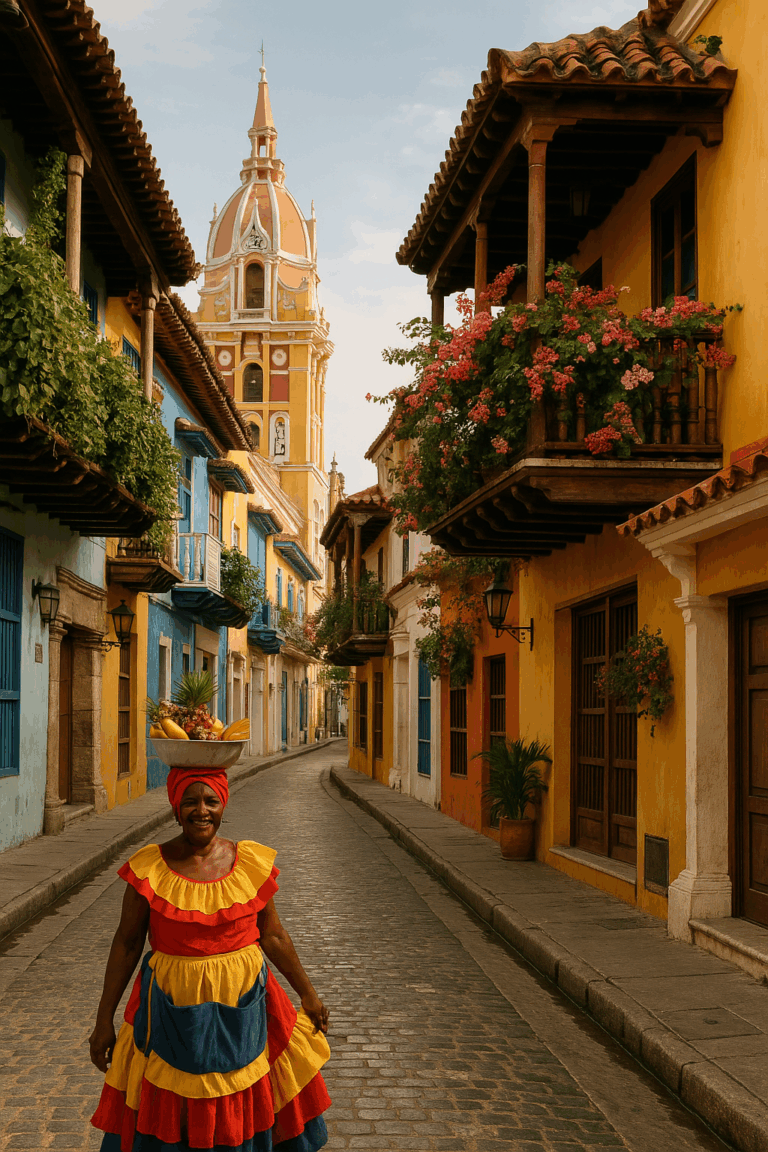 genera dos imágenes reales que sean representativas y típicas de Colombia (1)