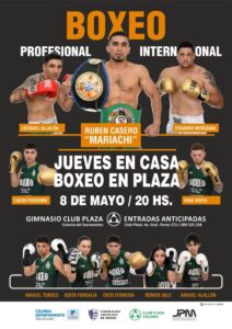 Velada boxística en Plaza Colonia con Rubén “Mariachi” Casero