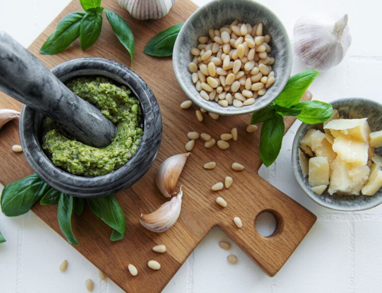 Ñoquis al pesto
