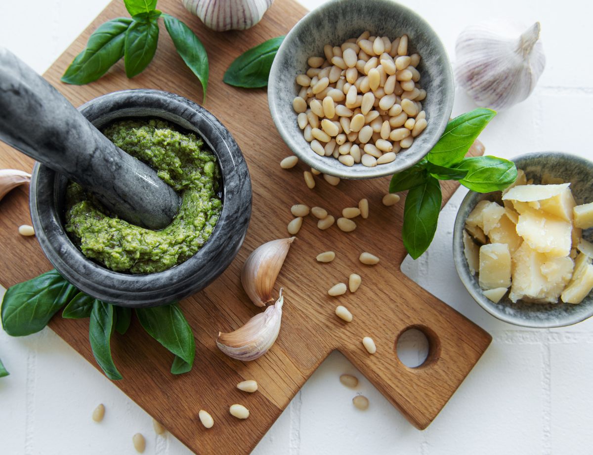 Ñoquis al pesto