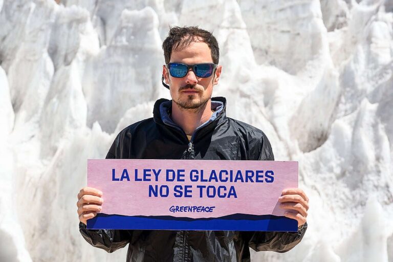 Greenpeace se opone firmemente a la intención de modificar la Ley de Glaciares
