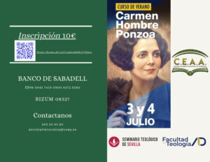 Abren inscripciones para el Curso de Verano «Carmen Hombre Ponzoa» en Sevilla