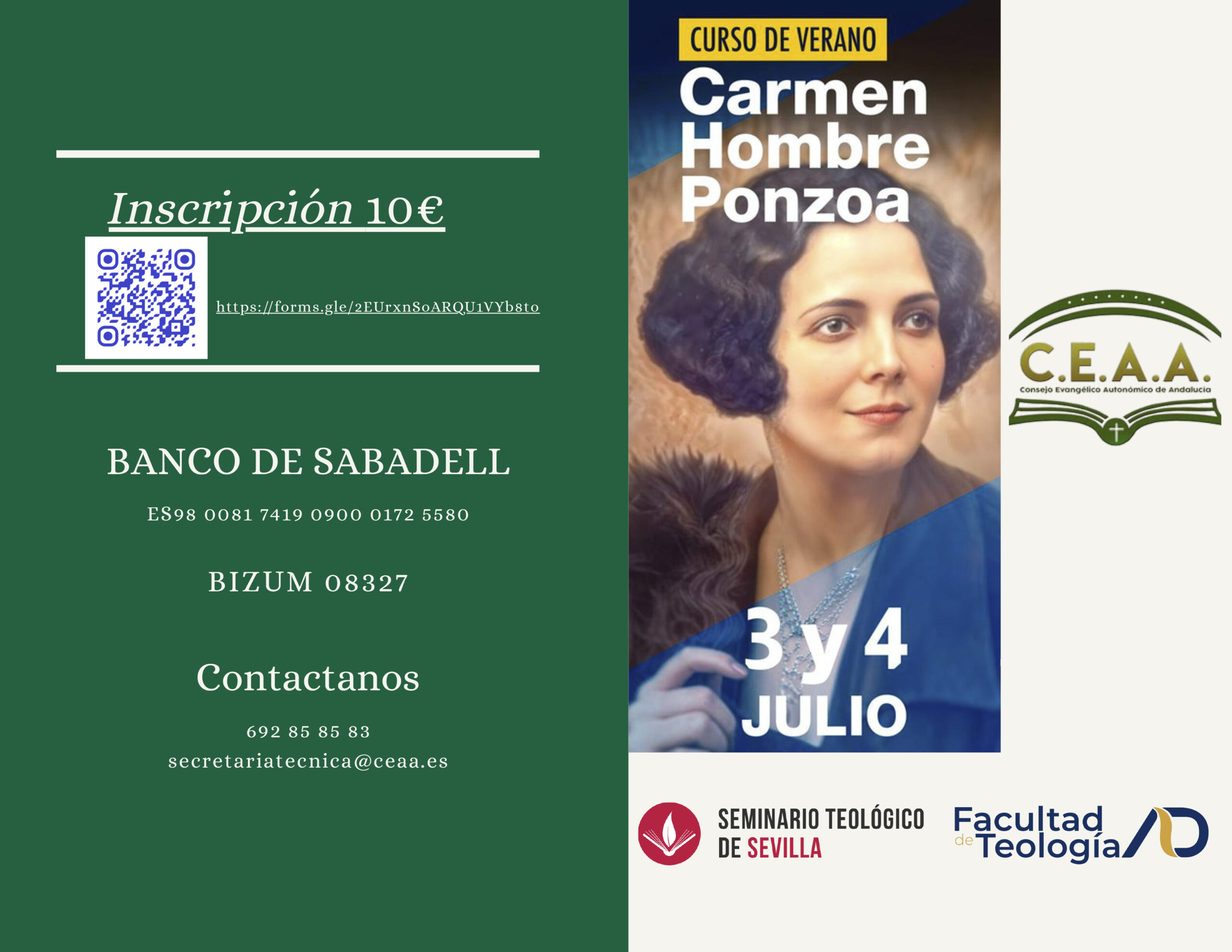 Abren inscripciones para el Curso de Verano «Carmen Hombre Ponzoa» en Sevilla