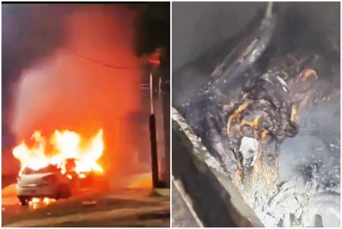 Hallan un auto en llamas con dos cuerpos calcinados: investigan un ajuste de cuentas por un presunto abuso