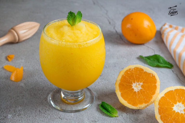 Granizado de naranja. Receta de bebida refrescante