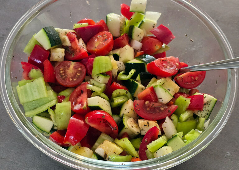 Verduras en freidora de aire