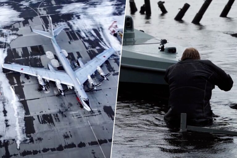 Estábamos acostumbrados a ver cosas raras en Ucrania, pero esto es diferente: barcos y bombarderos sin nadie al volante