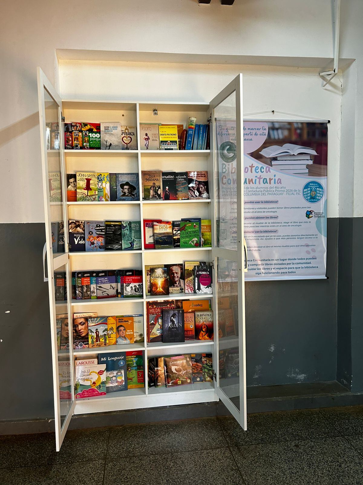 Habilitan una biblioteca comunitaria en el Hospital Regional de Pedro Juan