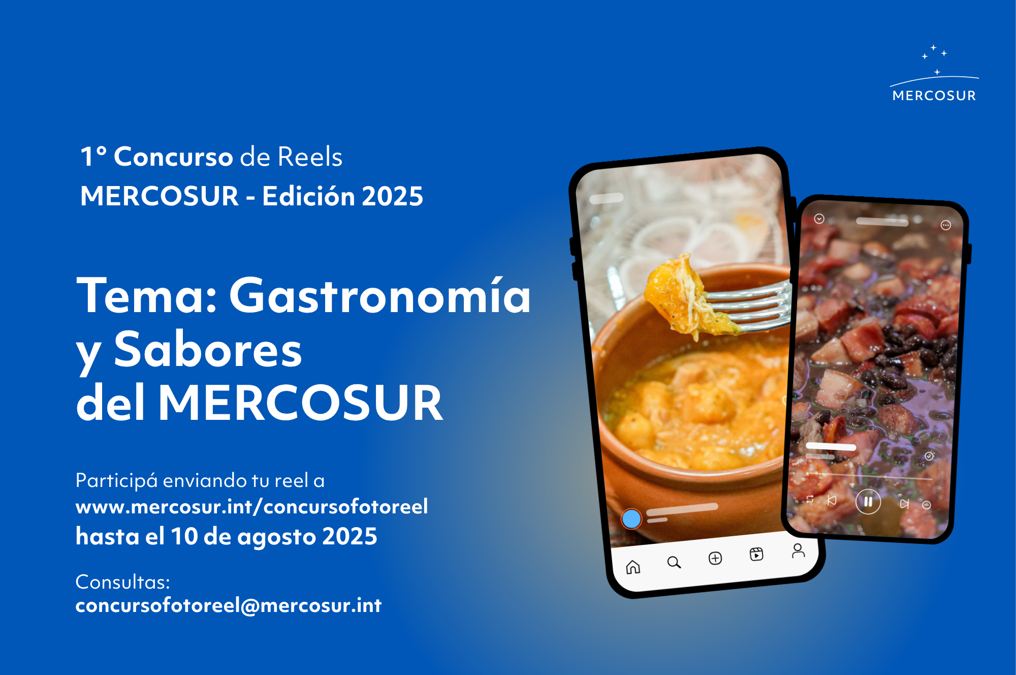 Concurso de Reels y Fotografía del MERCOSUR te invita a mostrar los sabores de la región Concurso de Reels y Fotografía del MERCOSUR te invita a mostrar los sabores de la región