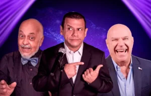 Emilio Lovera, el Che Gaetano y Claudio Nazoa en Espectáculo del ano