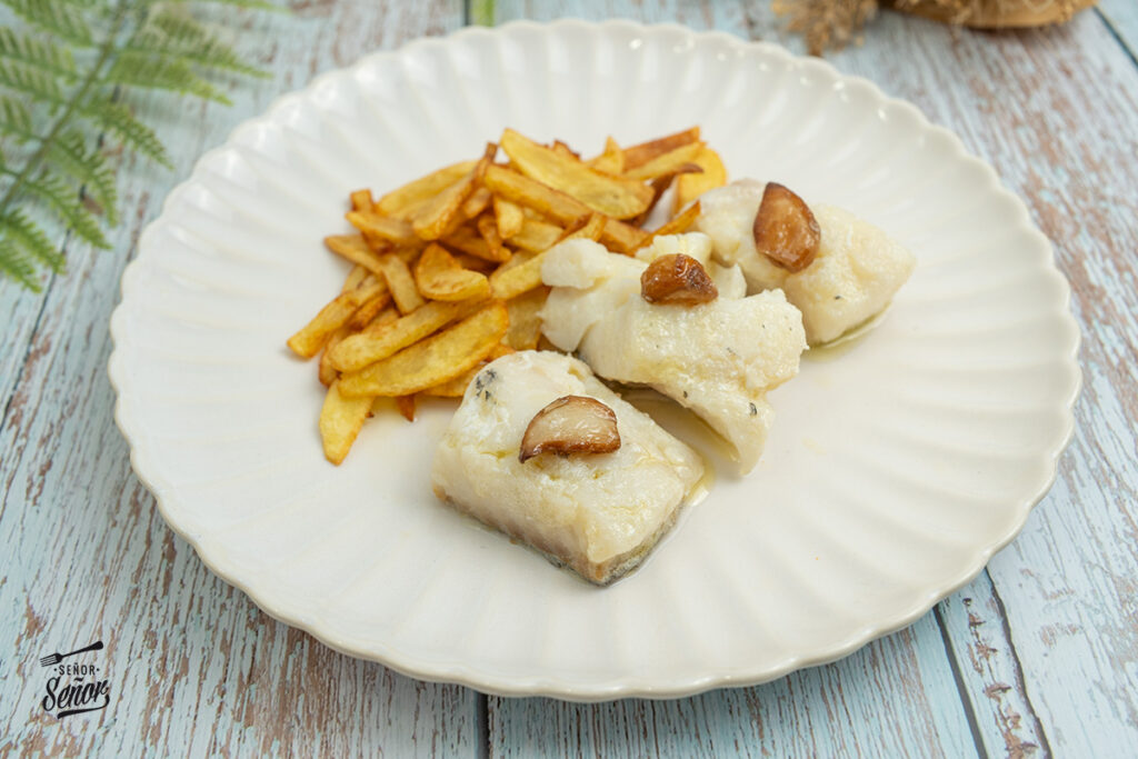 Bacalao confitado. Receta casera y fácil