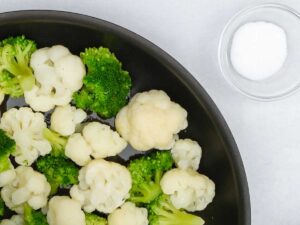 Hamburguesas de brócoli y coliflor