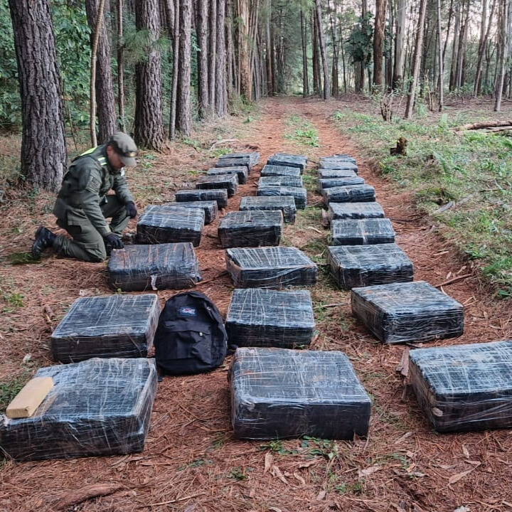 Gendarmería secuestró un valioso cargamento con una tonelada de droga en Misiones