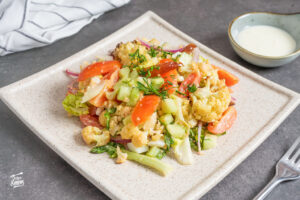 Ensalada de coliflor. Receta sana y fácil