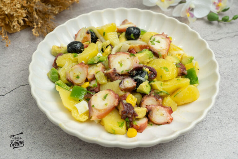 Ensalada de pulpo. Receta sana y perfecta