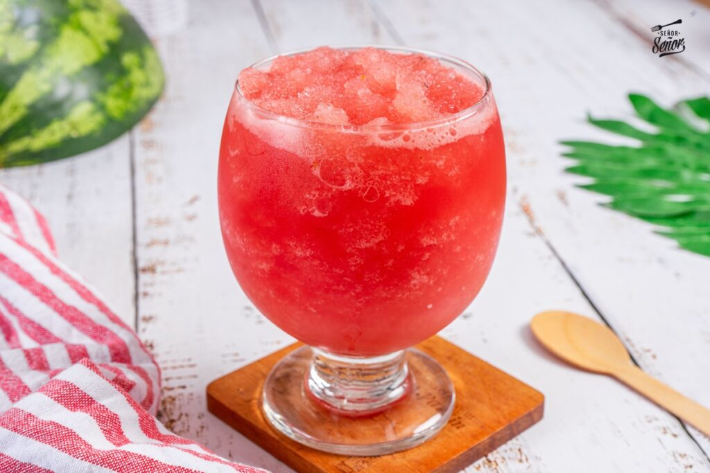 Granizado de sandía. Receta sana y muy refrescante