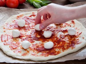 Pizza Hawaiana con piña (al horno o en freidora de aire)