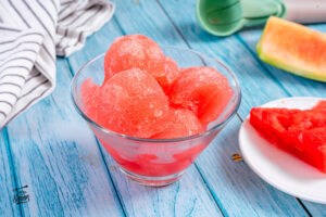Sorbete de sandía. Receta fácil y sana