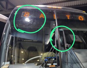 Preocupación por inseguridad en accesos /Empresas de transporte sufren ataques a pedradas