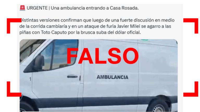 El video de una ambulancia en Casa Rosada fue filmado hace más de un mes y no durante la reciente suba del dólar