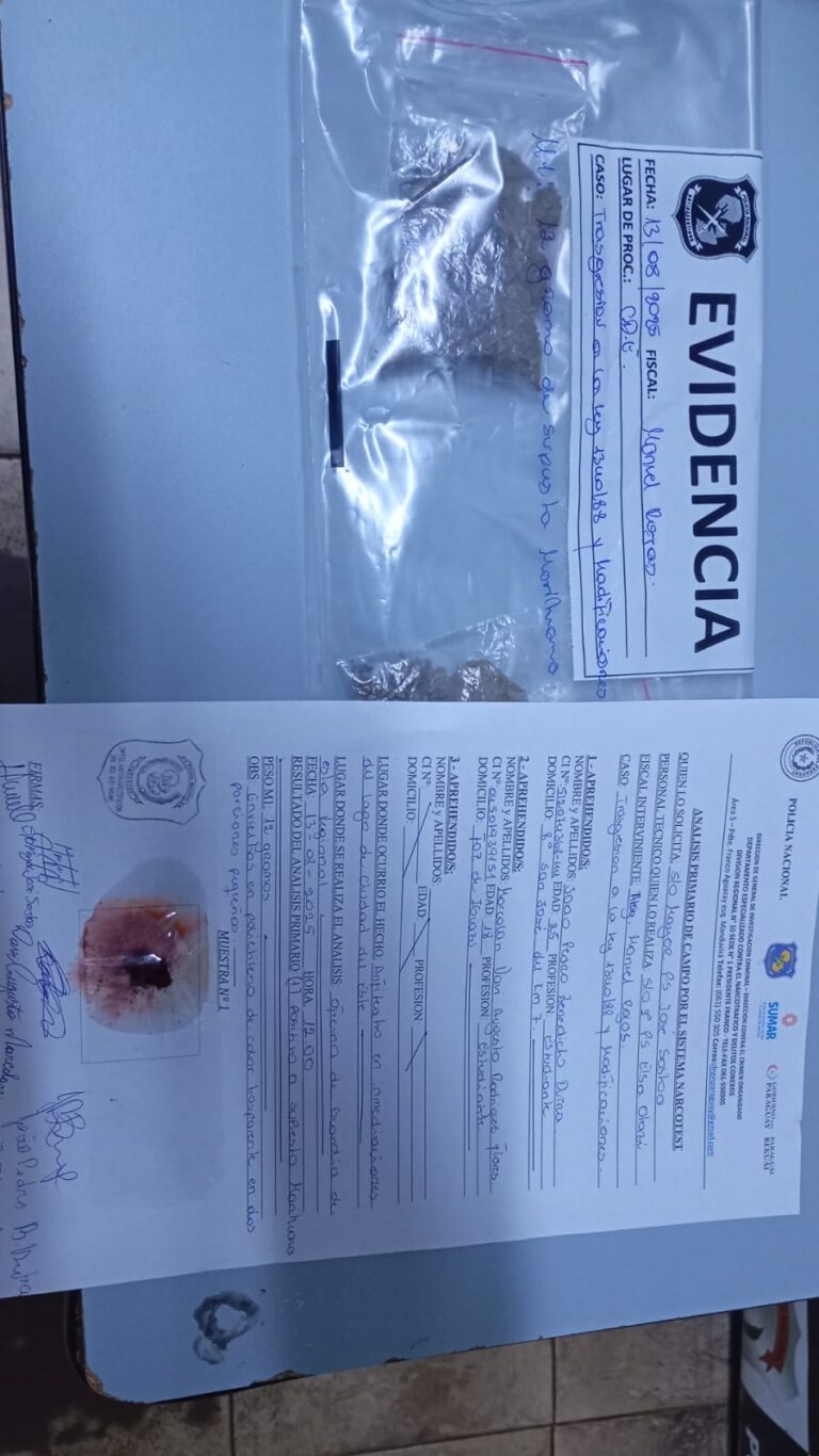 Dos brasileños detenidos con marihuana en Ciudad del Este