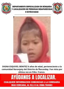 Investigan posible caso de trata de personas tras desaparición de niña indígena de 6 años