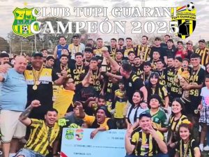 Tupí Guaraní es flamante campeón del torneo de la Liga Franqueña