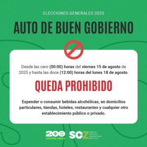 RIGE EL AUTO DE BUEN GOBIERNO POR LAS ELECCIONES: Se aplicarán sanciones a quienes incumplan