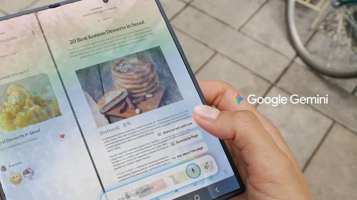 Descubre cómo usar Google Gemini Live con Compartir Pantalla en Galaxy Z Fold7