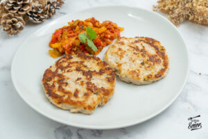 Hamburguesas de pollo. Receta casera y sana