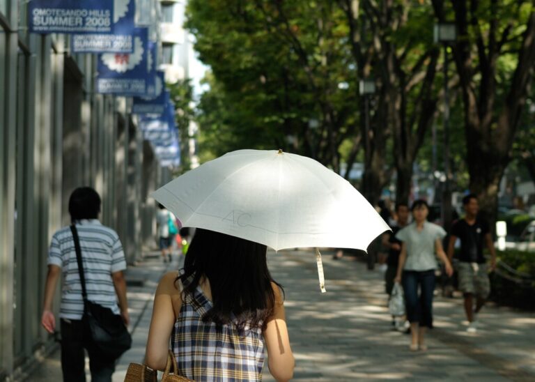 Si la pregunta es por qué hay tantos japoneses con paraguas por la calle, la respuesta es sencilla: por algo más que el sol