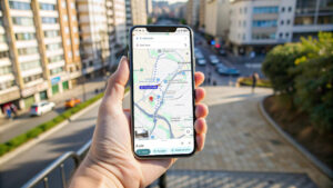 Llevo años usando Google Maps y no conocía este botón. Es una maravilla para seguir rutas a pie
