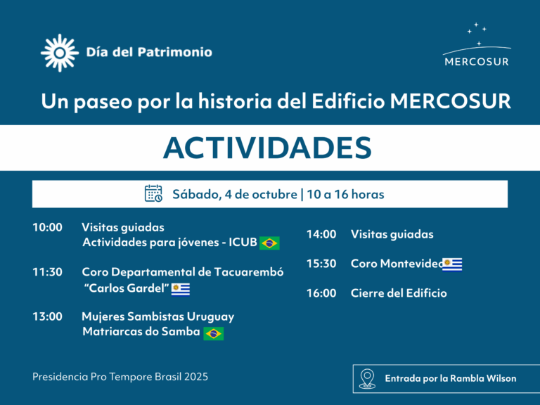 Día del Patrimonio en el MERCOSUR: dos jornadas repletas de actividades Ver imagen más grande