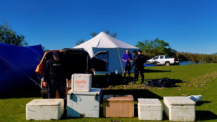 Cerro Largo: Caen brasileños que realizaban pesca ilegal en arroyo Fraile Muerto