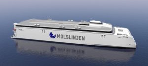 Incat construirá los catamaranes eléctricos más grandes de Europa para la danesa Molslinjen