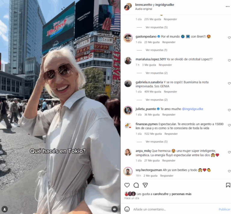 Ingrid Grudke se instaló en Tokio y sorprendió con los motivos de su decisión: “Acá soy una más”
