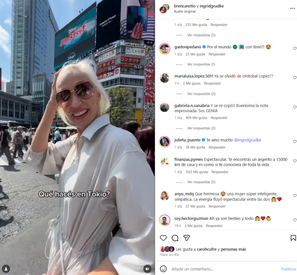 Ingrid Grudke se instaló en Tokio y sorprendió con los motivos de su decisión: “Acá soy una más”