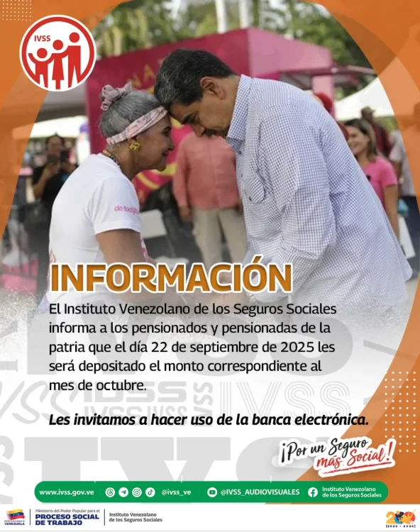¡Atención pensionados! IVSS pagará la pensión de Octubre este lunes +MONTO