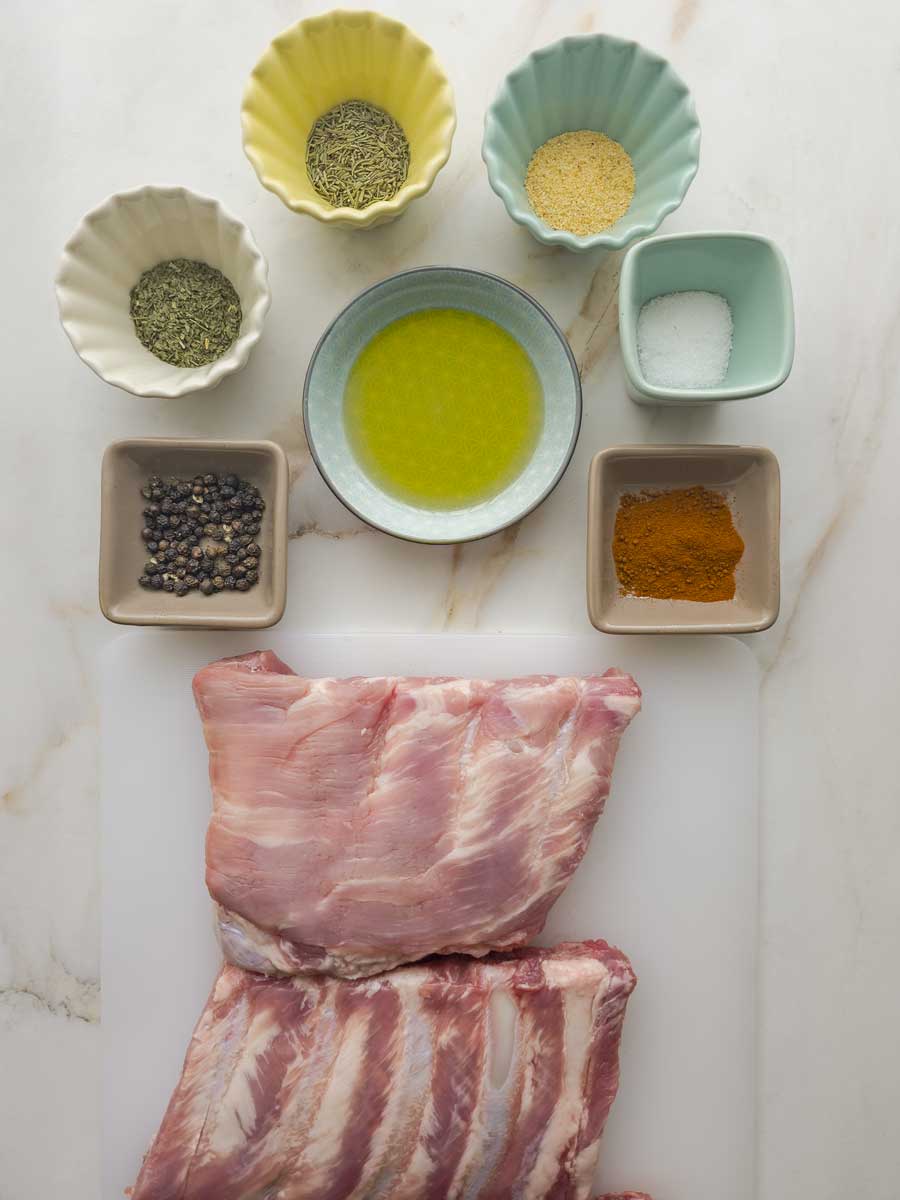 Costillas de cerdo en freidora de aire fáciles y jugosas Costillas de cerdo en freidora de aire fáciles y jugosas