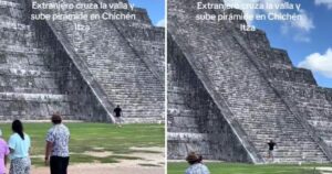 Nuevo incidente en Chichén Itzá: un turista intenta subir la pirámide de Kukulcán