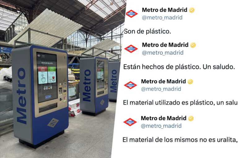 «Es plástico, un saludo»: Metro de Madrid se ha gastado una millonada en máquinas avanzadas para cubrirlas como chozas